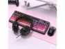 Превью Black Pink Membrane Keyboard — Bluetooth Keyboard, AULA