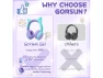 Превью Over-ear Bluetooth Headphones for Kids, Purple, Cat Ears — Wireless Earbuds, Generic Logic, Inc.