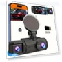 1080p HD WiFi Dash Cam with Front and Rear Lenses — Rearview Cameras for Cars