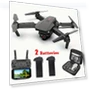 Foldable RC Drone with Camera, App Control, 2 Batteries — ECUs, E88