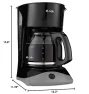 12-Cup Black Coffee Maker with Auto Pause and Glass Carafe — Coffee Maker, Mr. Coffee