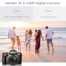 4K Digital Camera for Photography & Video with WiFi, 64MP, Touch Screen, 32GB Card, Saneen