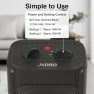 Portable Electric Space Heater with Thermostat - 1500W/750W Quiet Ceramic Mini Heater Fan, JNDRO