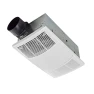 PowerHeat Bathroom Exhaust Fan with Heater and LED Light, 80 CFM, Broan-NuTone