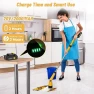 1200 RPM Battery Electric Spin Scrubber with 8 Brushes and Smart Display, qimedo