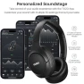 Hybrid Active Noise Cancelling Headphones, Wireless Over Ear Bluetooth Headset, 60H Playtime, Hi-Res Audio — Wireless Earbuds, TOZO