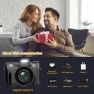 4K 56MP Digital Camera for Photography, NIKICAM
