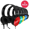 Kids Headphones Bulk 5 Pack, Sonitum