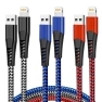 USB Lightning Cable 3 Pack 6FT, Longlidie