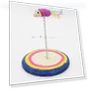 Color Sisal Spring Round Seat Cat Claw Plate — Scratching Posts