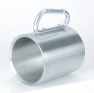 Double-layered mug with carabiner