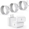 Fast Charger with 6FT USB C to Lightning Cable 3-Pack, Vagavo
