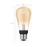 Smart 60W ST19 Filament LED Bulb — Smart Light Bulb, Philips Hue