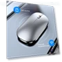 Rechargeable Bluetooth Silent Ergonomic Wireless Mouse — Mouse Pads