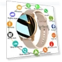 Bluetooth Smart Watch with Heart Rate and Blood Pressure Monitoring — Smartwatches, Creative Adorn