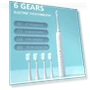 Electric Toothbrush with 4 Brush Heads — Electric Toothbrush Heads, moxia