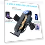 Touch Car Wireless Charger with Auto Sensor and Cooling Fan — Phone Accessories, Essager Electronic