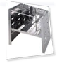 Barbecue Fire Pit Stand Foldable Grill — Grill Carts, CAPTAIN STAG