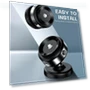 Magnetic Vacuum Car Phone Mount — Dashboard Installation Kits, JOHO