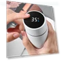 Smart Temperature Display Thermos Bottle — Beverage Warmers, HOME-Auto-001