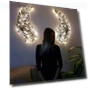 Angel Wings Metal Wall Art with LED Lights — Overhead Lighting