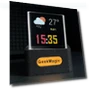 Holographic Photo Display Crystal Cube Smart Weather Station Digital Clock with GIF Animation Album — Weather Monitoring Clocks, Serene Homes