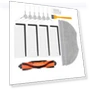 Main Roller Brush-Mop Cloth Filter — Parts & Accessories, Elegant Living House