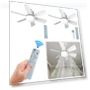 Silent Ceiling Fan with Light and Remote Control — Ceiling Fans, HY Life House
