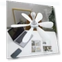 Silent Ceiling Fan with Remote Control — Ceiling Fans, Lntelligent Living Hall