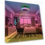 Ceiling Fan with LED Lighting and Remote Control — Ceiling Fans, Rainbow Rain