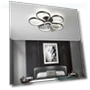 Modern Minimalist Bedroom Fan — Ceiling Fans, Rainbow Rain