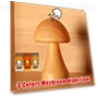 Smart Remote Control Wooden Cute Mushroom Night Light — Night Lights, Elegant Living House