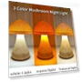 Smart Touch Control LED Wooden Cute Mushroom Night Light — Night Lights, Cozy Cottage-Relax
