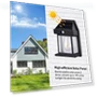 Solar Wall Lights with Motion Sensor — Outdoor Security & Flood Lighting, Cozy Cottage-Relax