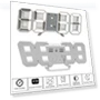 3D Mini LED Digital Wall Clock — Clocks, Lighting Life Hub