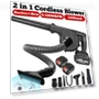 1600W 2-in-1 Brushless Cordless Electric Blower for Vacuum Cleaning and Leaf Suction — Leaf Blowers & Vacuums, Crown Global