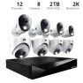 2-Way Audio 12 Channel DVR Video Home Security Camera System — Security Camera, Night Owl