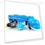 Miniature Robot Transport Aquarium Toy — Interactive Animal Companions, nicoplace