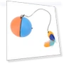 Automatic Moving Cat Ball with Feather Plush Hanging — Balls, Neoglint