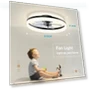 Modern Ceiling Fan with Remote Control and LED Light — Ceiling Fans, Seahorse Home