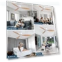 Modern Ceiling Fan Without Light — Ceiling Fans, Luminaire Lighting Mall