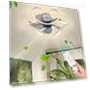 Modern Ceiling LED Light Fixture with Fan — Ceiling Fan Lighting Solutions, Seahorse Home
