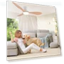 Modern Silent Ceiling Fan with Light — Ceiling Fan Lighting Solutions, Luminaire Lighting Mall