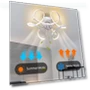 Smart Ceiling Fan with Light — Ceiling Fans, Luminaire Lighting Mall