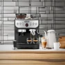 Manual Espresso Machine with Grinder and Milk Frother — Coffee Maker, Zulay Kitchen