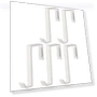 Set of 5 Door Hooks — Hooks, Yamazaki Jitsugyo