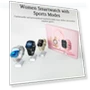 Waterproof Fitness Watch with Rhinestone Chain — Smartwatches, Amusedly