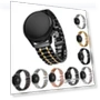 Stainless Steel Beaded Smartwatch Band — Bands, Smarter than future