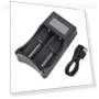 Portable Travel LCD Smart Display USB Double Slot Charging Battery Charger — Holders, Koogeelife