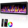 WiFi-Enabled Electric Fireplace Heater, Alpaca